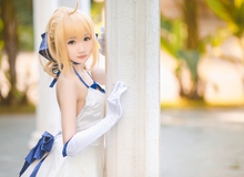 Cosplay nàng Saber xinh đẹp, dễ thương, đốn tim game thủ Việt