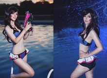 Cosplay D.Va cực gợi cảm trong trang phục áo tắm Bikini