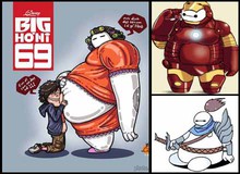 Chết cười chàng mập Baymax “mỡ tràn bờ đê” khi cosplay các nhân vật nổi tiếng