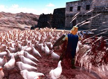 Không nghi ngờ gì nữa, đây là game chiến thuật creepy nhất 2017: chiến binh đánh nhau với gà!