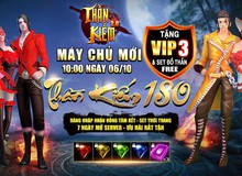 Chào mừng server mới S180, Thần Kiếm 3D tặng ngay 1000 Giftcode cực "hot"