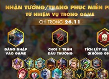 Liên Quân Mobile: NPH lại tặng tướng cho người chơi trong ngày 26/11, ai bảo game “hút máu”?