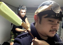 Khô lời với với thanh niên Hàn Quốc dùng que kem...cosplay Ekko trong LMHT