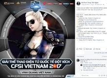 Game thủ Đột Kích đồng loạt treo avatar CFSI 2017 cổ vũ tinh thần đội tuyển Việt Nam
