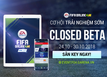Săn KEY CLOSED BETA trải nghiệm FIFA Online 4 Mobile!