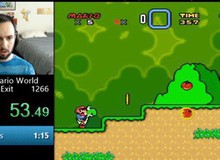 Trong vòng chưa đầy 1 phút, hãy nhìn cách mà game thủ này phá đảo Super Mario World