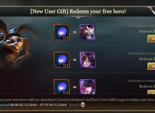 Liên Quân Mobile: Server Đông Nam Á lại tặng free tướng cho game thủ chỉ sau 2 ngày