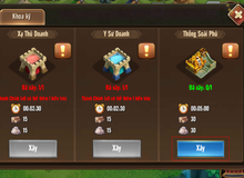 Gia Viên: Tính năng xây công trình theo thời gian thực sắp cập bến Tiểu Tiểu Ngũ Hổ Tướng, tăng chỉ số toàn đội hình