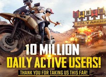 Không tính Trung Quốc, PUBG Mobile đã chạm mốc kỉ lục 10 triệu người chơi mỗi ngày