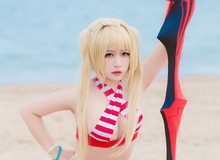 Tiếp tục nóng mắt với cosplay nàng Saber trong trang phục Bikini