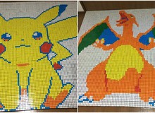 Hâm mộ Pokemon, fan ruột mua đến cả ngàn khối rubik về để xếp hình thành tranh cho đã mắt