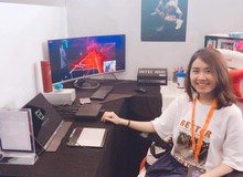 Nữ game thủ Việt xinh xắn và bộ máy tính 'hoa anh đào' đẹp ngất ngây