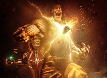 Captain Marvel "hạ gục" Thanos bằng một đấm: Điều chỉ thấy trên poster của fan