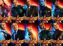 Captain Marvel tung loạt poster cực chất, đến "con sen" mèo Goose cũng có ảnh riêng