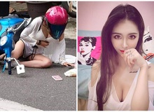 Gặp tai nạn xe, cô nàng bỗng chốc nổi như hot girl sau một đêm chỉ vì quá xinh đẹp và gợi cảm