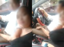 Người đàn ông vừa lái ô tô vừa 'hái bưởi' khiến cộng đồng mạng bức xúc