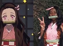 Kimetsu no Yaiba: Phiên bản cosplay Nezuko da màu gây tranh cãi dữ dội trên mạng xã hội