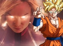 Cư dân mạng phấn khích khi thấy Captain Marvel "bật' chế độ Super Saiyan giống Goku trong Dragon Ball