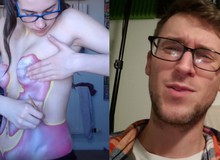 Thấy các nữ streamer làm được, nam thanh niên hỏi Twitch luật để body painting "họa mi" của mình