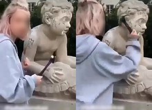 Chỉ để câu view, người mẫu Instagram cầm búa đập vỡ đầu bức tượng 200 tuổi
