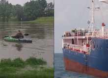 Livestream cảnh chèo thuyền trên sông, streamer suýt thì gặp tai nạn chết người, cận kề với án tử