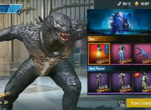 PUBG Mobile: Tổng hợp phần thưởng từ chuỗi sự kiện "King of Monsters", Khung Godzilla hot nhất