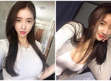 Đứng hình trước vòng một khủng của hot girl Hàn Quốc, dáng đẹp như người mẫu