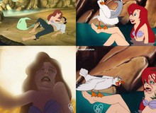 Ngắm hình ảnh các công chúa Disney với biểu cảm chân thực như thế này, hẳn nhiều người sẽ cảm thấy bị "đục khoét tuổi thơ"