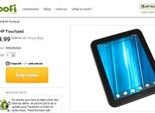 TouchPad 32 GB được bán với giá 4 triệu đồng