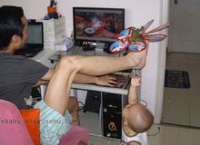 Chùm ảnh hài hước về những ông bố là game thủ