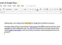 Google Docs có giao diện mới, cho lưu văn bản tức thì