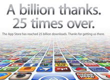 Apple App Store đạt mốc 25 tỷ lượt download