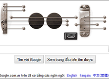 Chiếc đàn ảo trên trang chủ Google.com.vn