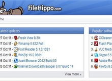 Download hàng ngàn phần mềm nổi tiếng với web Filehippo
