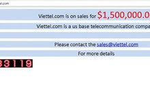 Tên miền Viettel.com được rao bán với giá 1,5 triệu USD