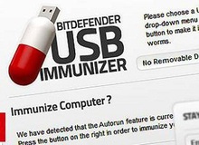 Ngăn ngừa việc lây lan virus từ USB sang máy tính với BitDefender USB Immunizer