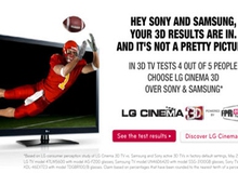 Quảng cáo TV 3D của LG chọc giận Sony, Samsung