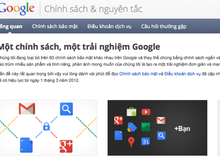 Google thay đổi chính sách bảo mật và điều khoản người dùng