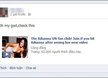 Facebook Việt "quay cuồng" trước trò lừa đảo mang tên Rihanna