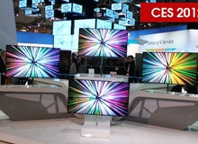 Khung cảnh hoành tráng tại booth của Samsung và Microsoft ở CES 2012