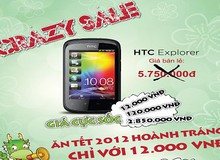 Cơ hội mua smartphone HTC Explorer với giá chỉ 12.000 đồng