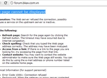 Forum.bkav.com.vn không truy cập được, Bkav lại bị tin tặc cảnh cáo?