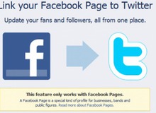 Facebook cho phép người dùng cập nhật thông tin Twitter