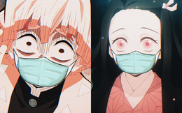 Loạt ảnh hài hước về các nhân vật Kimetsu no Yaiba đeo khẩu trang chống virus cúm corona