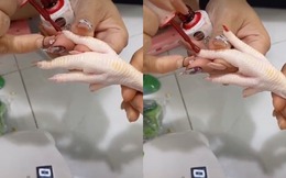 Nghỉ dịch ở nhà, cô gái lôi chân gà ra làm nail cho đỡ "lụt nghề" khiến cộng đồng mạng thán phục