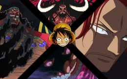 One Piece: Tuy đã có cơ hội gặp cả 5 Tứ Hoàng, nhưng Luffy chưa 1 lần nào có thể "cạnh tranh" với họ