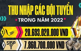 Thu nhập 'giật mình' của các đội tuyển Liên Quân Việt trong năm 2022