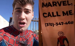 YouTuber diện bộ đồ Spider-Man rồi leo lên tòa nhà cao chót vót để xin Marvel cho đi đóng phim bom tấn