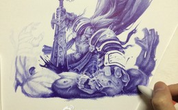 Choáng ngợp fanart World of Warcraft vẽ bút bi đẹp đến từng chi tiết