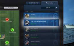 Team Color TOP100 Best và Dream Team điển hình trong FIFA Online 3